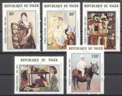 Niger 1981, Art, Picasso, 5val - Niger (1960-...)