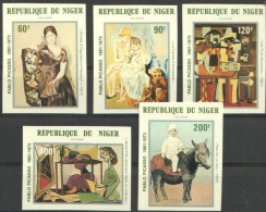 Niger 1981, Art, Picasso, 5val IMPERFORATED - Niger (1960-...)