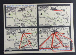 DAS NETZ, DAS EINST DER JUDE SPANN Ansichtskarte 1939    #AK6401 - Cartoline