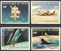 Niger 1981, Space Shuttle, 4val IMPERFORATED - Africa