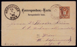 Correspondenz - Karte ( Korespondencni Listek ) Gestempelt Reichenau A.d. Knèzna 25.4.1888 - Other & Unclassified