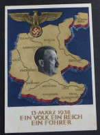 Ganzsache Postkarte Ein Volk, Ein Reich, Ein Führer, Adolf Hitler, 20. Apri 1938, Geburtstag Nürnberg  #AK6402 - Postkarten