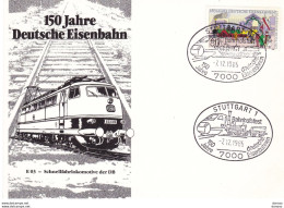 ALLEMAGNE RFA  1985 150 Jahre Deutsche Eisenbahn Trains - Briefe U. Dokumente