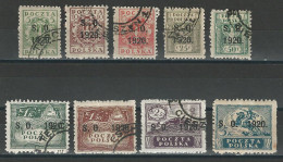 Polen Abstimmungsgebiet Schlesien Mi 1-7, 9, 10 O - Used Stamps