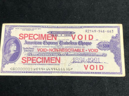 AMERICAN-CHEQUES SPECIMEN(BANK NOTE COMPANY) YEAR 1991- /100 DOLLAR)1pcs Good Quality - Autres - Amérique