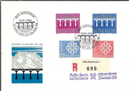 SUISSE 1953: LSC Ill. Rec. De Montreux à Belmont - Covers & Documents