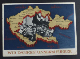 1939 Wir Danken Unserm Führer Dresden Breslau Regensburg  #AK6403 - Cartoline