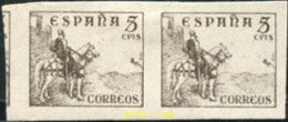 732242 HINGED ESPAÑA 1937 CIFRAS, CID E ISABEL II - ...-1850 Prephilately