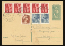 HUNGARY 1945. INFLATION  Nice Inflation PS Card Sümeg - Covers & Documents