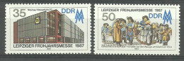 Germany, Democratic Republic (DDR) 1987 Mi 3080-3081 MNH  (ZE5 DDR3080-3081) - Factories & Industries
