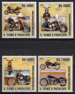 Sao Tome And Principe 2008 Mi 3297-3300 MNH  (ZS6 STP3297-3300) - Motorräder