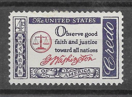 USA 1960.  Credo Sc 1139  (**) - Unused Stamps