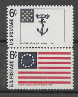 USA 1968.  Flags Sc 1349-50  (**) - 20 F 1905-1913 ''Bleu''