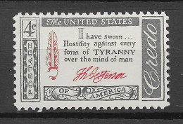 USA 1960.  Credo Sc 1141  (**) - Unused Stamps