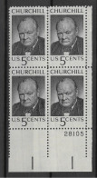 USA 1965.  Churchill Sc 1264  (**) - 20 F 1905-1913 ''Bleu''