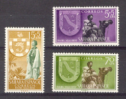 Sahara 1956 - Dia Del Sello Ed 130-32 - Tag Der Briefmarke