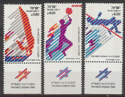 Israel 1981.  Macabiada Mi 852-54  (**) - Unused Stamps (with Tabs)