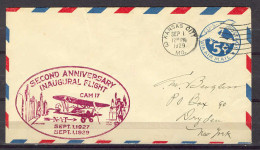 Sep 1, 1929 - Kansas City - 2nd Ann Inaugural Flight - Schmuck-FDC