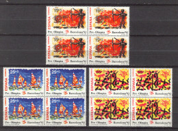Spain 1992. Preolimpica (8) Ed 3157-59  Bl (**) - Unused Stamps
