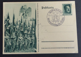 Ganzsache Reichsparteitag Nürnberg Flaggenparade   #AK6405 - Briefkaarten
