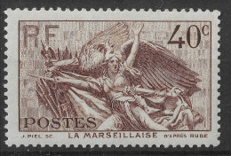 Lot N°208 N°315 ,Centenaire De La Mort De Claude Rouget De Lisle (Marseillaise De Rude)(avec Charnière) - Ungebraucht