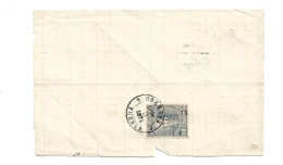 MEXICO - 1871 FRAGMENT FRONT OF COVER PUEBLA OVERPRINT - Messico