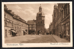 AK Waltershausen / Thür., Haupstrasse Mit Nikolaustor  - Waltershausen