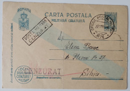 ROMANIA 1945 FREE MILITARY POSTCARD, MILITARY CENSORED, OPM 76, POSTCARD STATIONERY - 2de Wereldoorlog (Brieven)