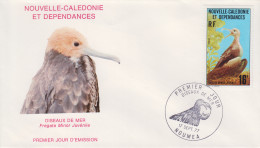 Enveloppe   FDC   1er   Jour   NOUVELLE   CALEDONIE    Oiseau  De  Mer  :  Fregata  Minor  Juvénile   1977 - FDC