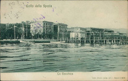 LA SPEZIA - LA BANCHINA - EDIZIONE CART. MILANO - SPEDITA 1908 (20939) - La Spezia