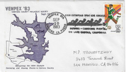1983 "Lake Casitas" Le Site De L'Aviron Aux Jeux Olympiques De Los Angeles 1984 - Aviron