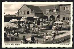 AK Wiesmoor, Hotel Torfkrug Mit Gut Besuchtem Garten  - Wiesmoor