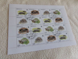 LA FEUILLE 1805/08 OBLI....WWF PROTECTION DES TORTUES (cote 15.5 Euros) - Used Stamps