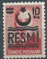 TURQUIE - Obl - 1957 - YT N° S42 - Timbre Officiel - Autres & Non Classés