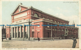 R654618 Mass. Symphony Hall. Boston. Detroit Publishing. Phostint - Monde