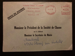 LETTRE ENVOI EN NOMBRE EMA NA 3543 à 026 Du 1 7 74 LIBOURNE GIRONDE (33) Cabinet Robert BOIDRON - EMA (Printer Machine)