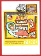 BRD 1980  Mi.Nr. 1066 ,  Weihnachten / Christmas - Maximum Card - Erstausgabetag Bonn 13.11.1980 - 1961-1980