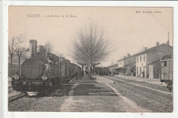 CP 71 CLUNY Interieur De La Gare - Cluny