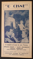 Portugal Cinéma Movies Feuille MGM Sheet The Swan Grace Kelly Alec Guiness Louis Jordan Charles Vidor 1960 - Programas