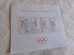 BF 27 XXIII JEUX OLYMPIQUES  LOS ANGELES 1984 (cote 9.5 Euros) - Bloques