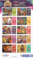 2021 Colombia Carnaval Festival Costumes Culture Miniature Sheet Of 10 MNH @ BELOW FACE VALUE - Kolumbien