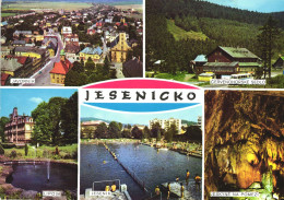 JESENICKA, MULTIPLE VIEWS, ARCHITECTURE, FOUNTAIN, RESORT, POOL, CAVE, CZECH REPUBLIC, POSTCARD - Czech Republic