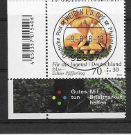 Bund / Nr. 3407   Pilze  Gestempelt  EST-Weiden / Eckrandstück - Used Stamps