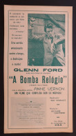 Portugal Cinéma Movies Feuille MGM Sheet Terror On A Train Glenn Ford Anne Vernon Ted Tetzlaff 1954 - Programmes