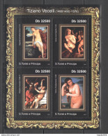 Bc954 2011 S. Tome & Principe Erotic Art Tiziano Vecelli Titian 1Kb Mnh - Autres & Non Classés