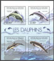 2012 2728 Burundi Fauna - Dolphins MNH - Ungebraucht