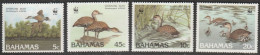 Bahamas: 1988, Mi. Nr. 672-75,  Weltweiter Naturschutz: Kubapfeifgans.   **/MNH - Unused Stamps