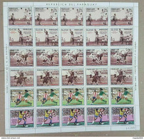 Ec154 1986 Paraguay Football World Cup 1986 Michel 33 Eu Big Sh Folded In 2 Mnh - Other & Unclassified