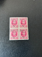 273 België Blok Van 4 MLH ** Nieuw - Unused Stamps