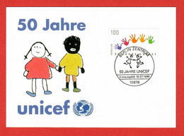 BRD 1996  Mi.Nr. 1869 , 50 Jahre UNICEF - Maximum Card - Erstausgabe Berlin Zentrum 18.07.1996 - 1981-2000